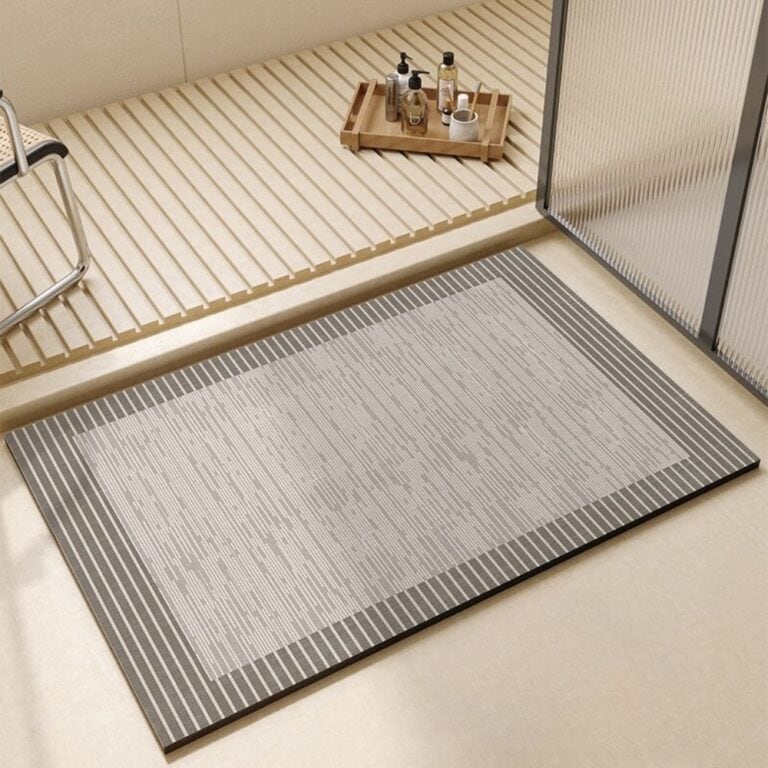 Antracietgrijze Badmat Luxe