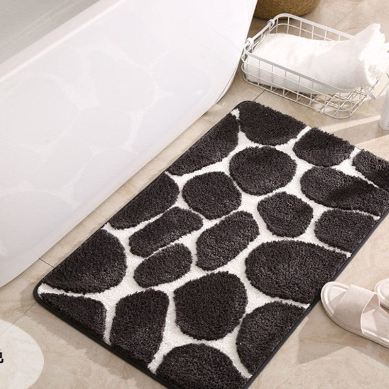 Badmat van Memory Foam Kiezelsteen