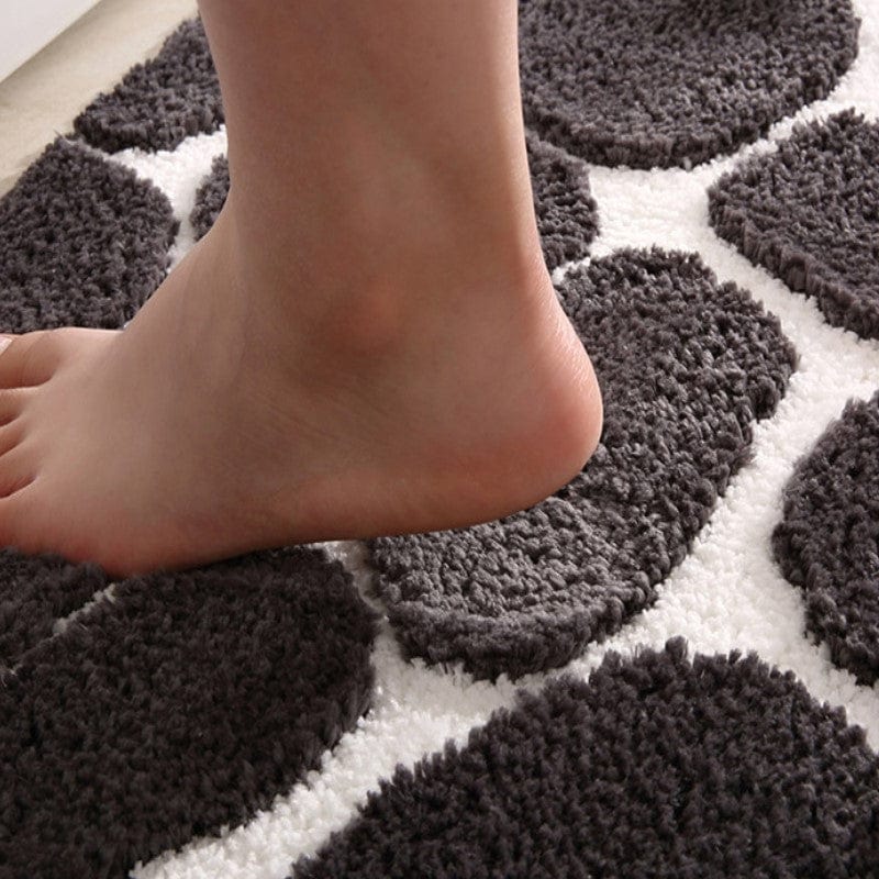 Badmat van Memory Foam Kiezelsteen
