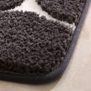 Badmat van Memory Foam Kiezelsteen