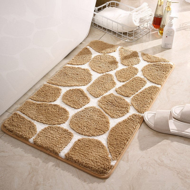 Badmat van Memory Foam Kiezelsteen