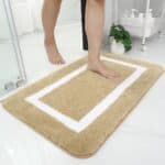 Beige Absorberende Badkamer Mat