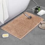 Beige Badkamer Chenille Tapijt