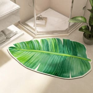 Bladvormige Badkamer Tapijt