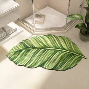 Bladvormige Badkamer Tapijt