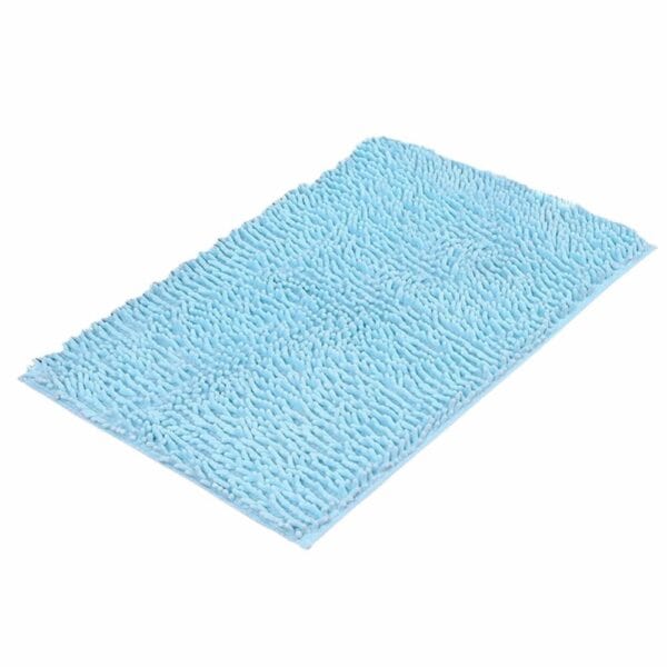 Blauwe Chenille Badmat
