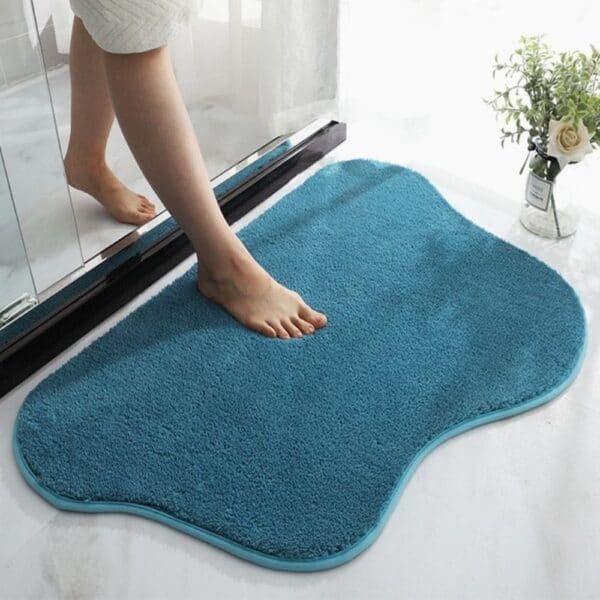 Blauwe Pauw Badmat Antislip