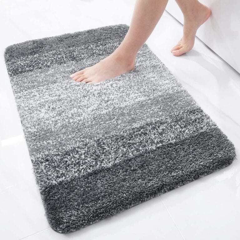 Grijs en Wit Badmat - Badkamer Essentials
