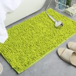 Groen Chenille Badmat