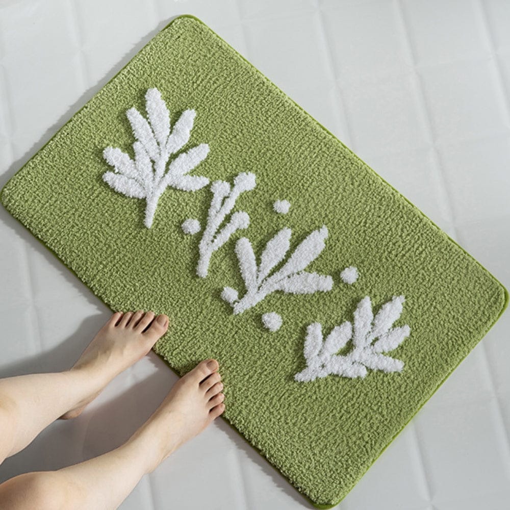 Olijfgroene Badmat Anti-Slip