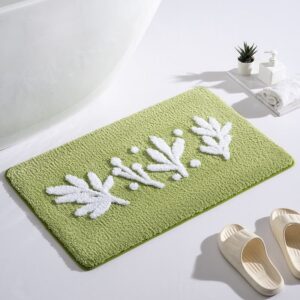 Olijfgroene Badmat Anti-Slip