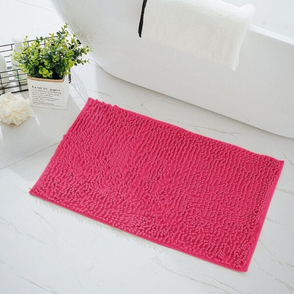 Roze Fuchsia Badmat Chenille