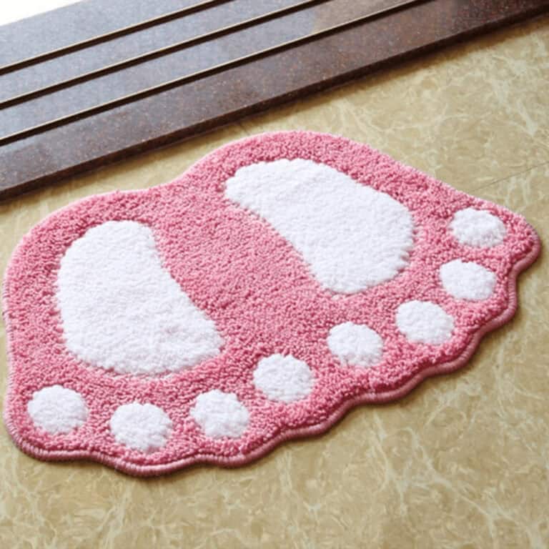 Voetvormige Badmat
