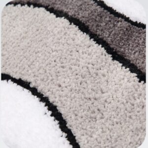 Wit Grijs Zwart Badmat – Badkamer Essentials