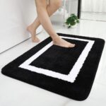 Zwart-wit Design Badmat