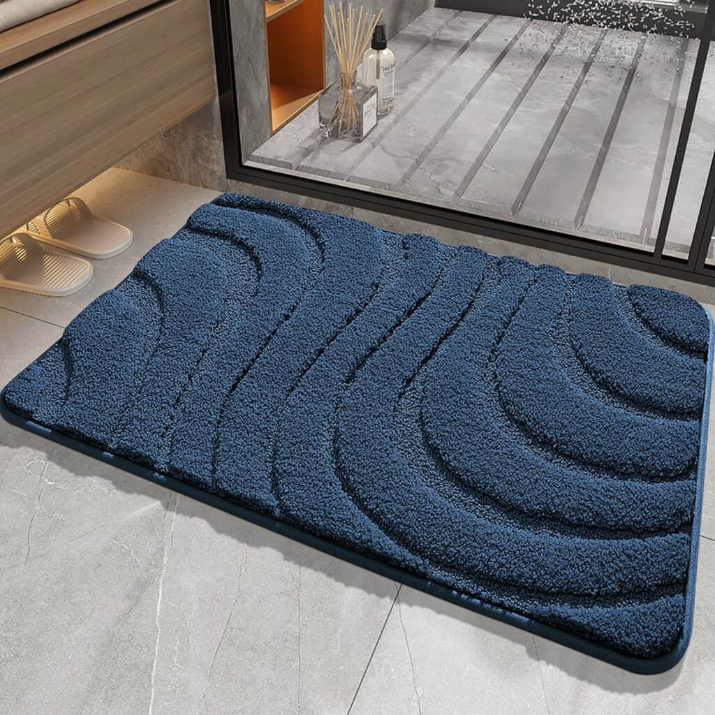 Blauwe Antislip Badmat