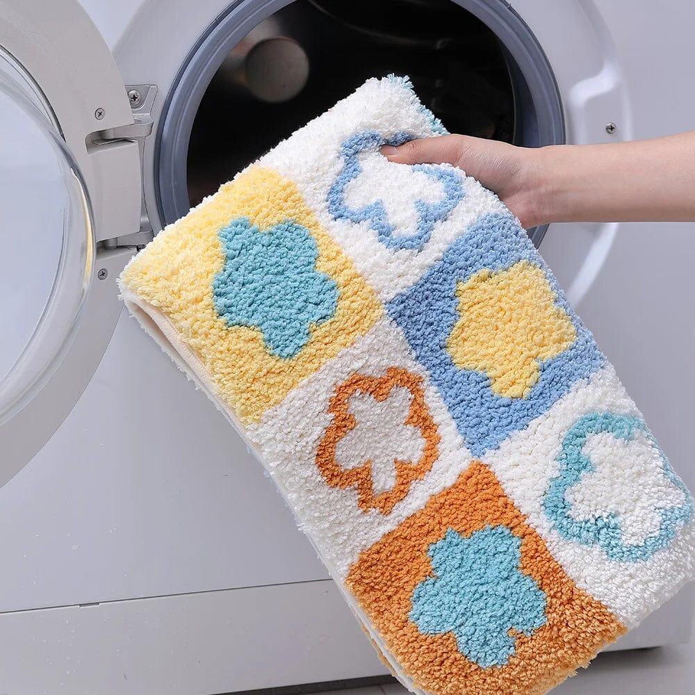 Bloemen Badmat – Luxe Badkamer Accessoires