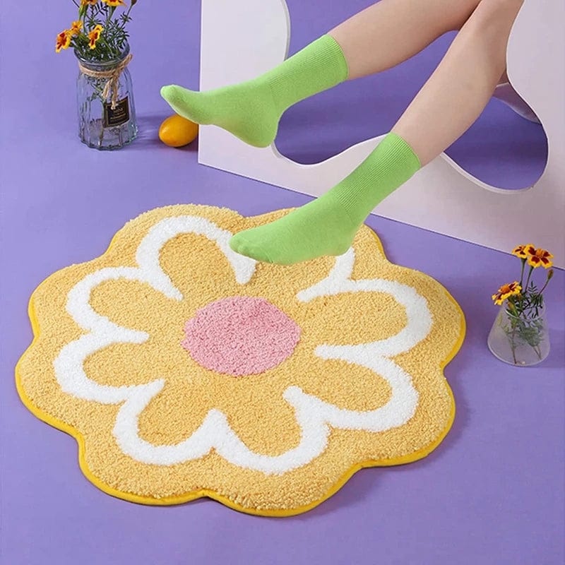 Bloemvormige Badkamermat Tapis