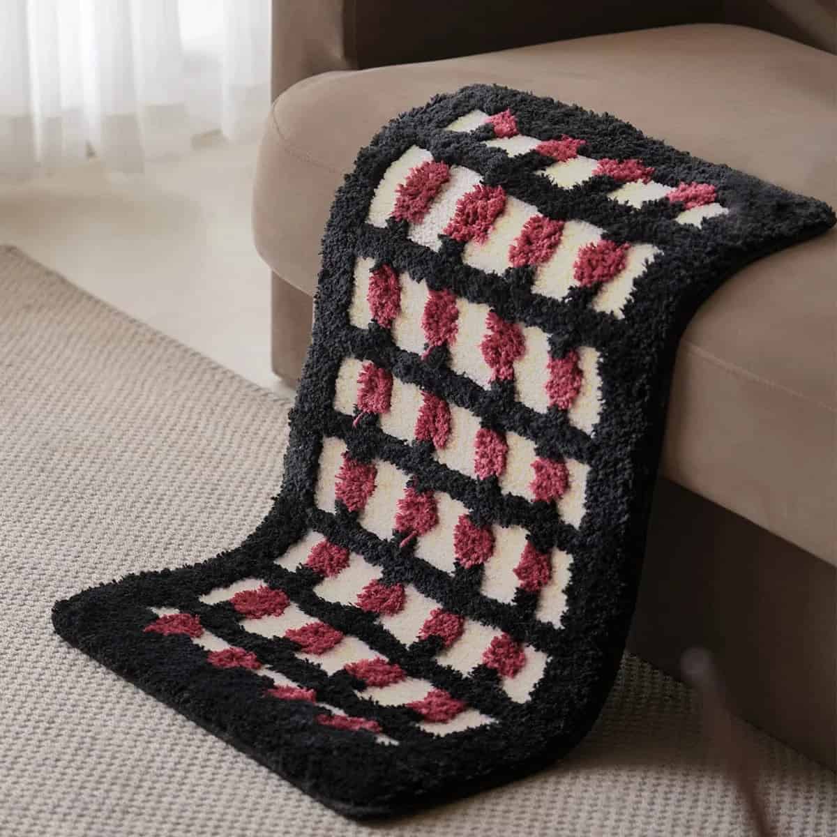 Geometrisch Badmat – Badkamerdecoratie