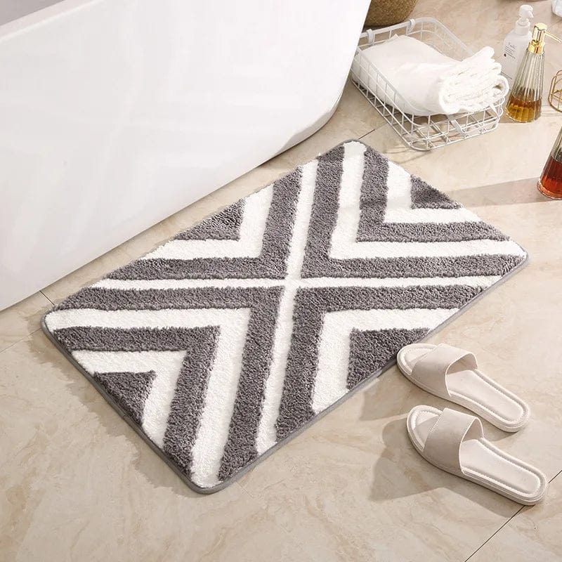 Gestreepte Badmat – Badkamer Decoratie