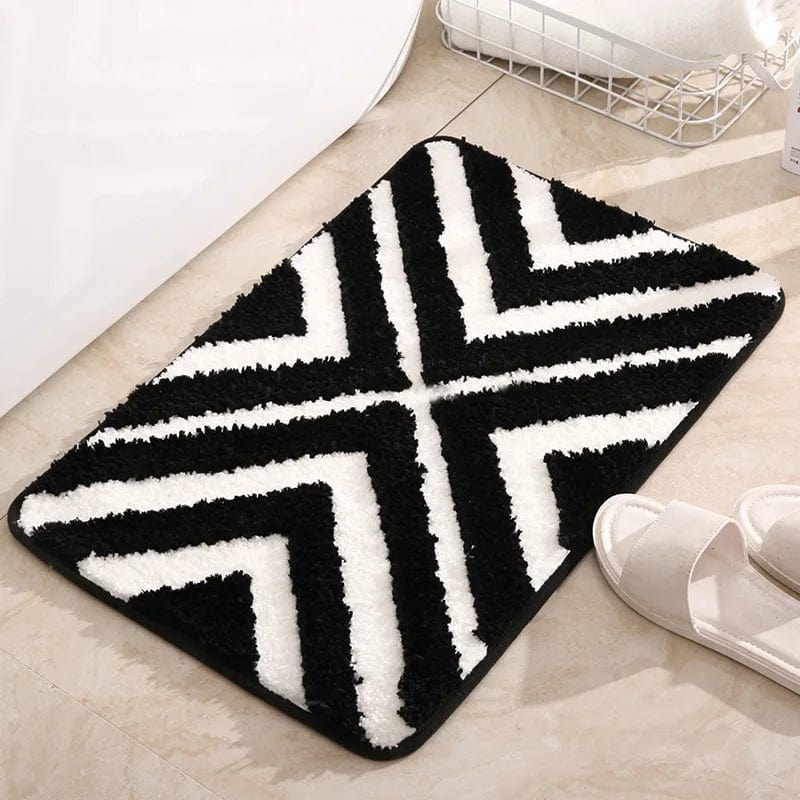 Gestreepte Badmat – Badkamer Decoratie