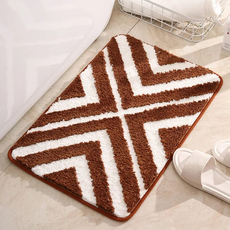 Gestreepte Badmat – Badkamer Decoratie