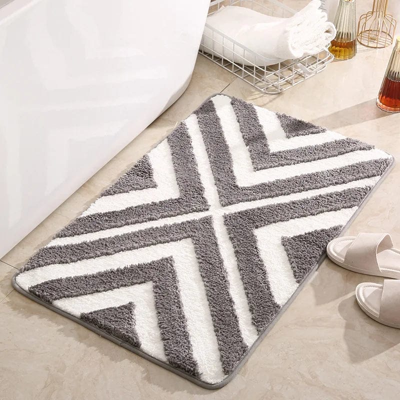 Gestreepte Badmat – Badkamer Decoratie