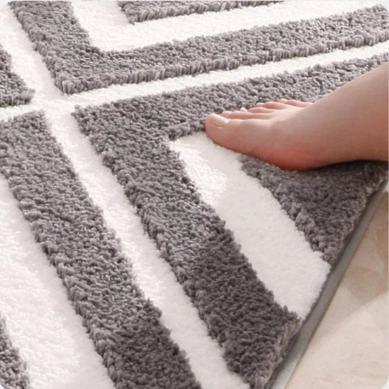 Gestreepte Badmat – Badkamer Decoratie