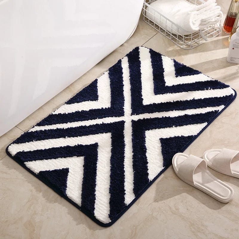 Gestreepte Badmat – Badkamer Decoratie