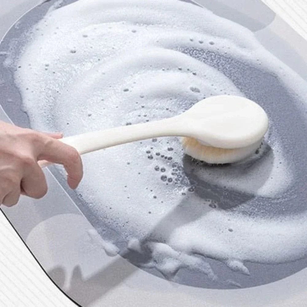 Grijs en Wit Badkamer Tapijt