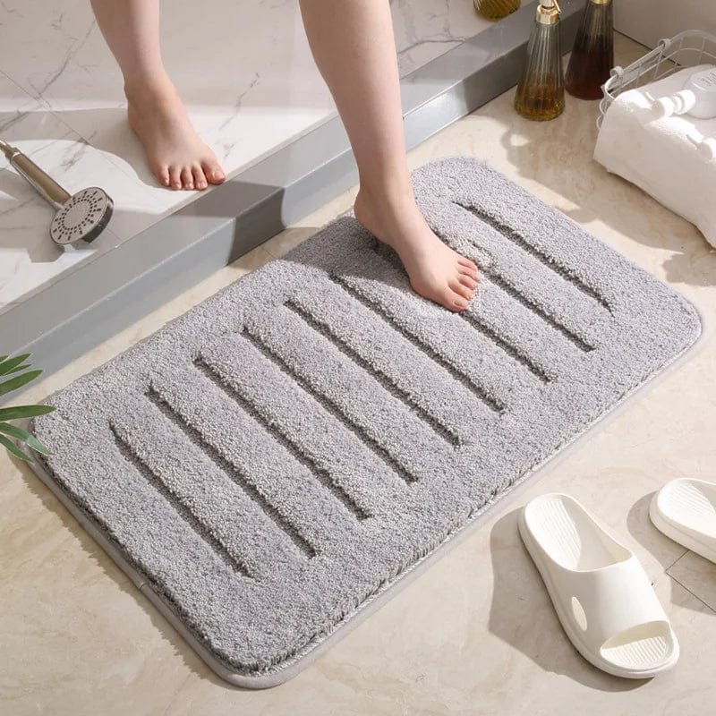 Grijze Badmat Microvezel Luxe
