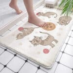Grijze Kat Badmat Anti-Slip