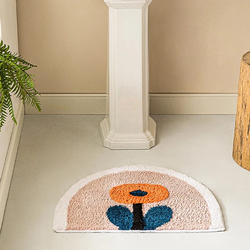 Kleine Bloem Badkamer Tapijt