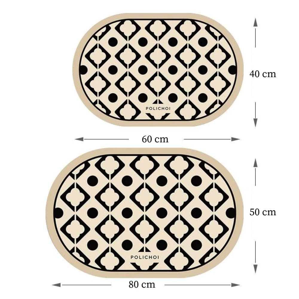 Ovale Badmat – Badkamerdecoratie