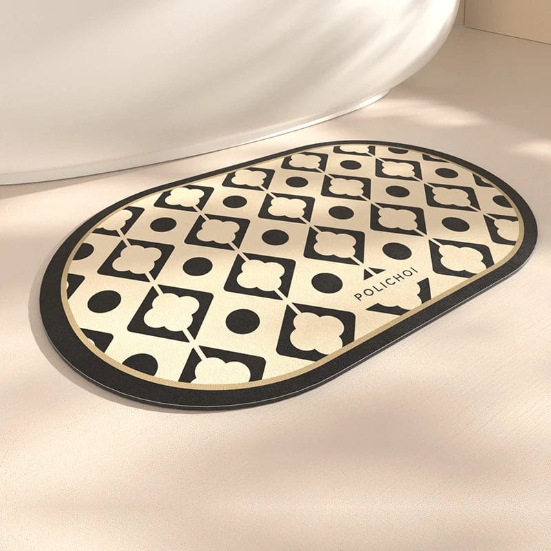 Ovale Badmat – Badkamerdecoratie