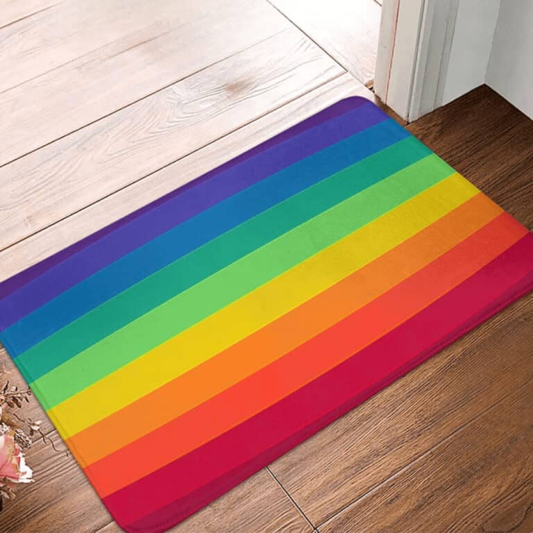 Regenboog Badmat