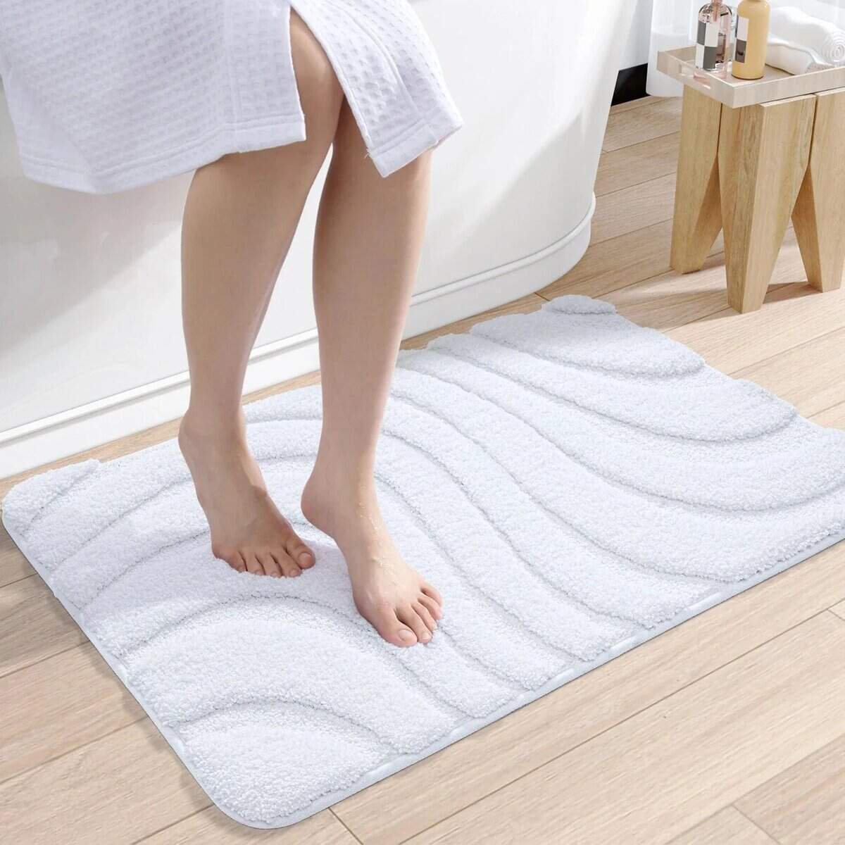 Witte Badkamermat Tapis