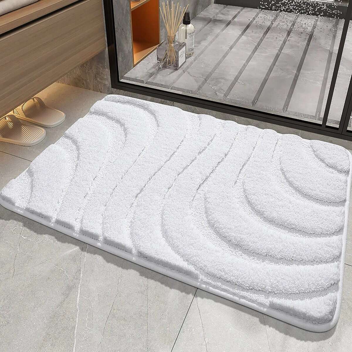 Witte Badkamermat Tapis